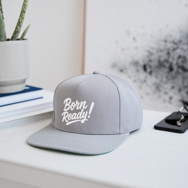 Born Ready Snapback Cap - Graphit/Graphit
