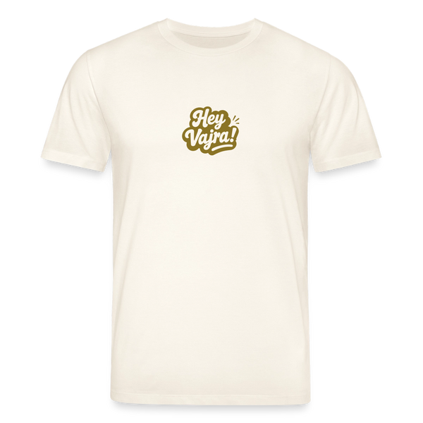Hey Vajra Gold Organic T-Shirt – Men - Naturweiß
