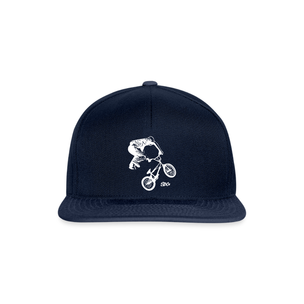 BMX Rider Snapback Cap - Navy/Navy