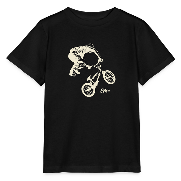 BMX Rider Organic T-Shirt – Kids - Schwarz