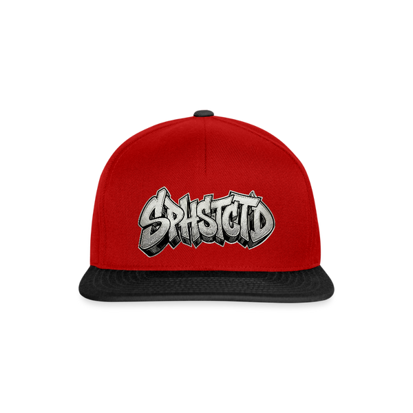 Urban Tattoo SPHSTCTD Snapback Cap - Rot/Schwarz