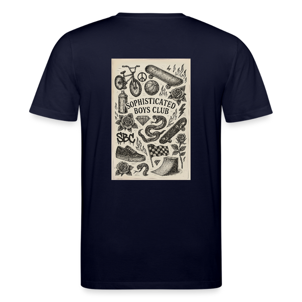 Urban Tattoo Designs Organic T-Shirt – Men - Navy