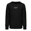 Embroidery Organic Sweater – Teen - Schwarz
