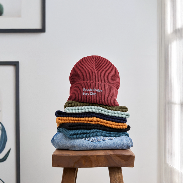 Classic Organic FISHERMAN BEANIE - Erdrot