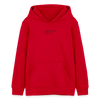 Red Embroidery Organic Hoodie – Teen - Rot