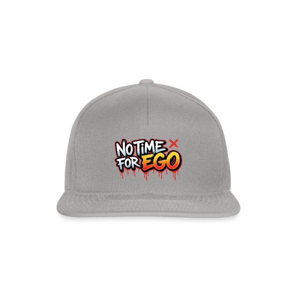 No Time For Ego Snapback Cap - Graphit/Graphit