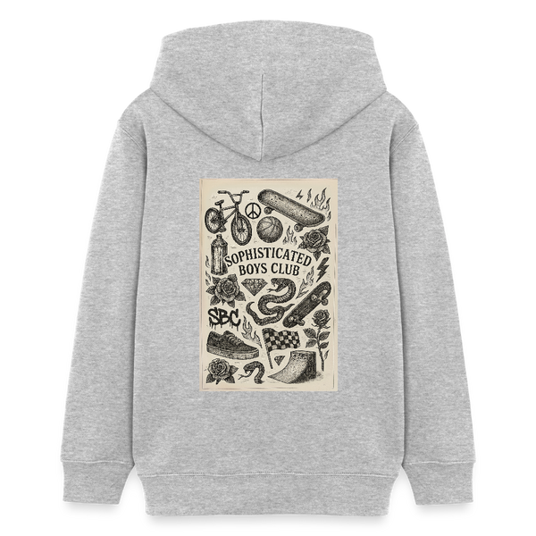 Urban Tattoo Designs Organic Hoodie – Teen - Grau meliert