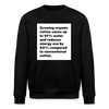 91% Water Organic Sweatshirt – Men - Schwarz