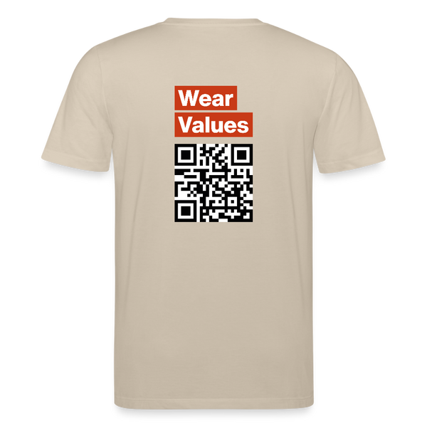 Messenger Organic T-Shirt – Men - Beige