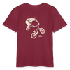 BMX Rider Organic T-Shirt – Teen - Burgunderrot