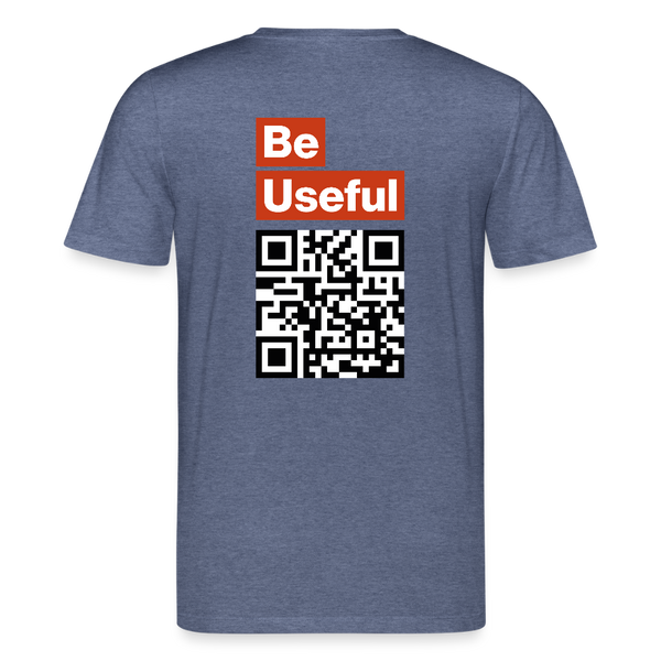 Be Useful Organic T-Shirt – Men - Dunkelblau meliert