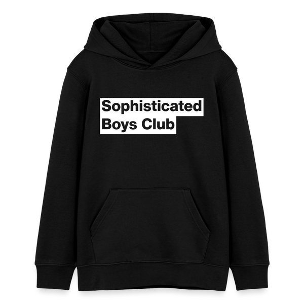 Bold Black n' White Organic Hoodie – Teen - Schwarz