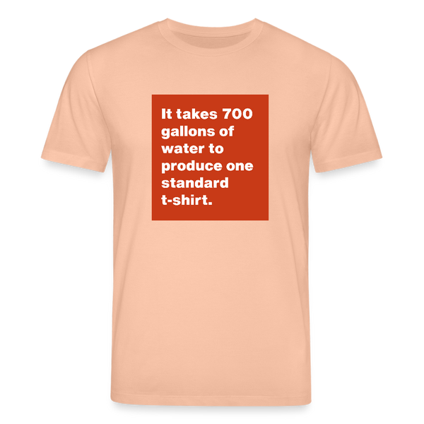 700 Gallons Organic T-Shirt – Men - Pfirsich