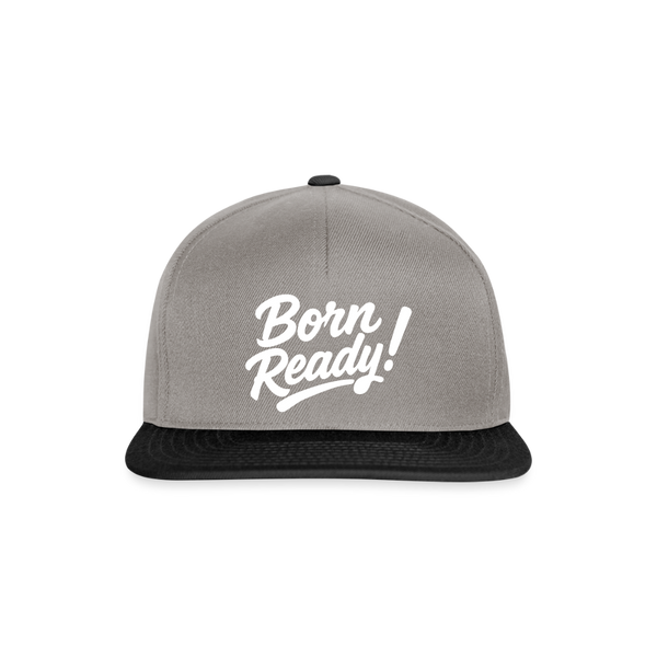Born Ready Snapback Cap - Graphit/Schwarz