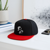 BMX Rider Snapback Cap - Schwarz/Rot