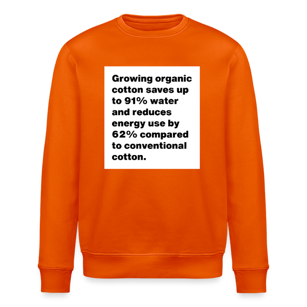 91% Water Organic Sweatshirt – Men - Tieforange