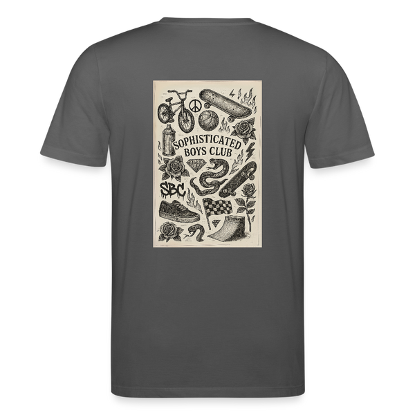 Urban Tattoo Designs Organic T-Shirt – Men - Anthrazit
