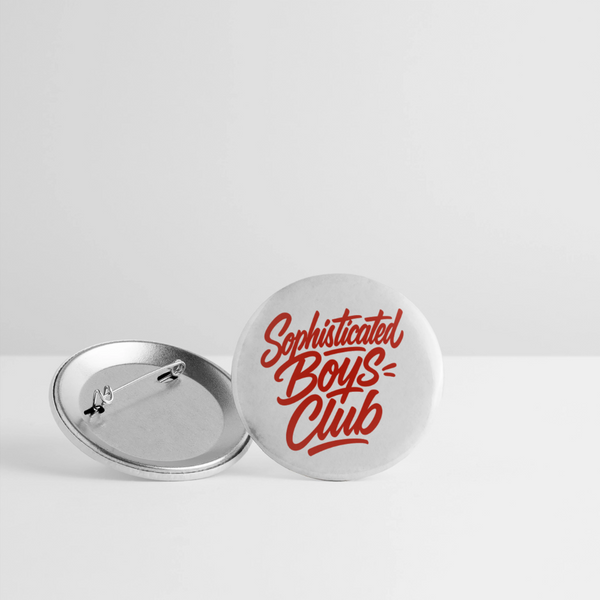 Sophisticated Boys Club Buttons – Small 25 mm (5er Pack) - Weiß