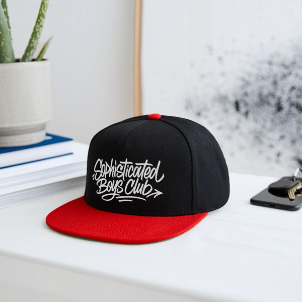 Sophisticated Boys Club Snapback Cap - Schwarz/Rot