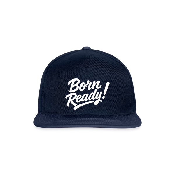 Born Ready Snapback Cap - Navy/Navy