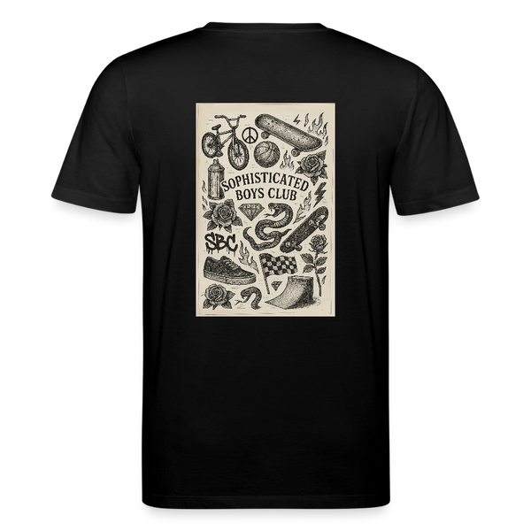 Urban Tattoo Designs Organic T-Shirt – Men - Schwarz