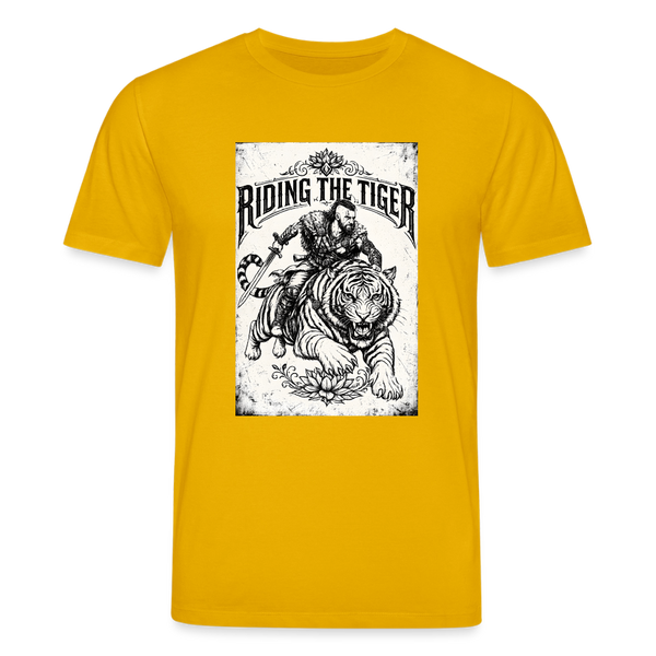 Riding the Tiger BW Organic T-Shirt – Men - Spektralgelb