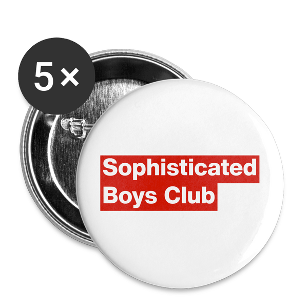 Classic SBC Buttons – Small 25 mm (5er Pack) - Weiß