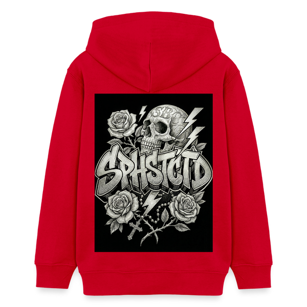 Urban Tattoo Designs 2.0 Organic Hoodie – Teen - Rot