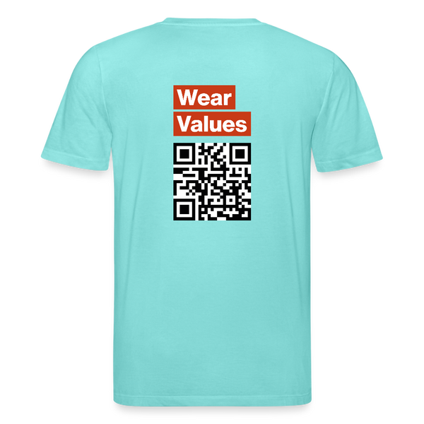 Messenger Organic T-Shirt – Men - Poolblau