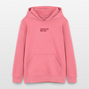 Red Embroidery Organic Hoodie – Teen - Pink