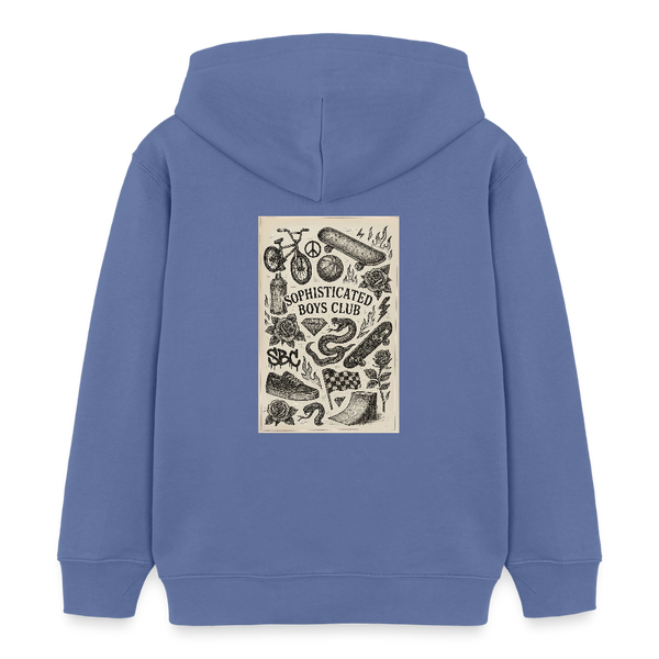 Urban Tattoo Designs Organic Hoodie – Kids - Blau