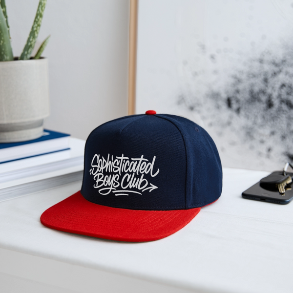 Sophisticated Boys Club Snapback Cap - Navy/Rot