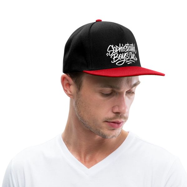 Sophisticated Boys Club Snapback Cap - Schwarz/Rot