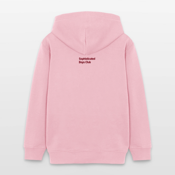 Red Embroidery Organic Hoodie – Teen - Hellrosa