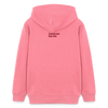 Red Embroidery Organic Hoodie – Teen - Pink