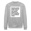 91% Water Organic Sweatshirt – Men - Grau meliert