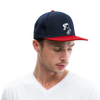 BMX Rider Snapback Cap - Navy/Rot