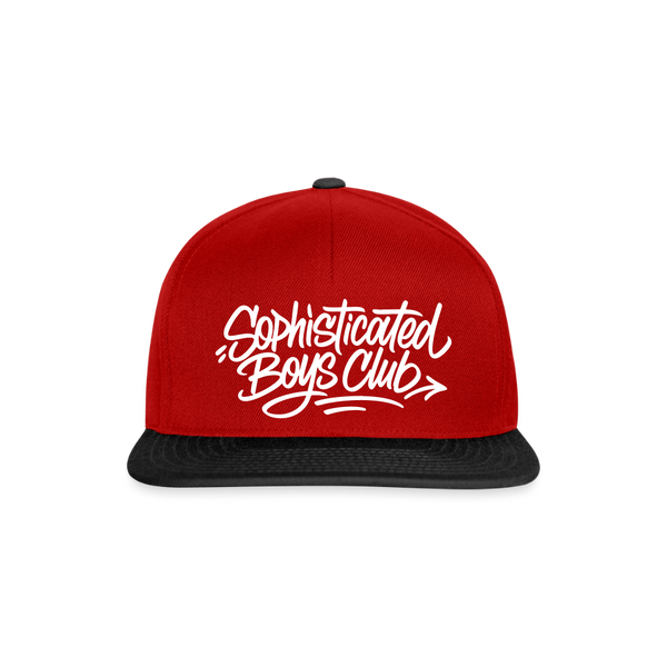 Sophisticated Boys Club Snapback Cap - Rot/Schwarz