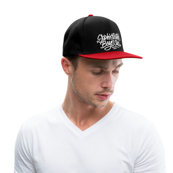 Sophisticated Boys Club Snapback Cap - Schwarz/Rot