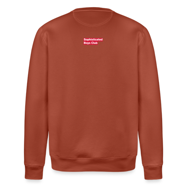 Basic Organic Sweatshirt – Men - Terrakotta