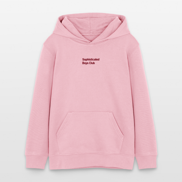 Red Embroidery Organic Hoodie – Teen - Hellrosa