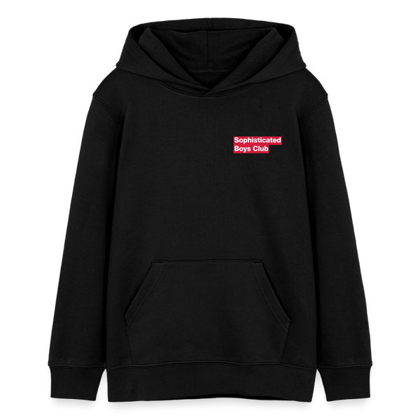 Basic Organic Hoodie – Teen - Schwarz