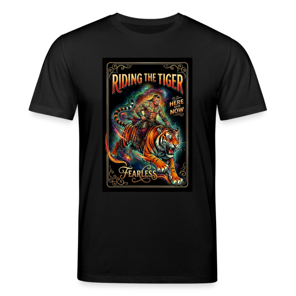 Riding the Tiger Organic T-Shirt – Men - Schwarz