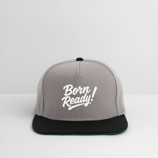 Born Ready Snapback Cap - Graphit/Schwarz