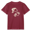 BMX Rider Organic T-Shirt – Kids - Burgunderrot
