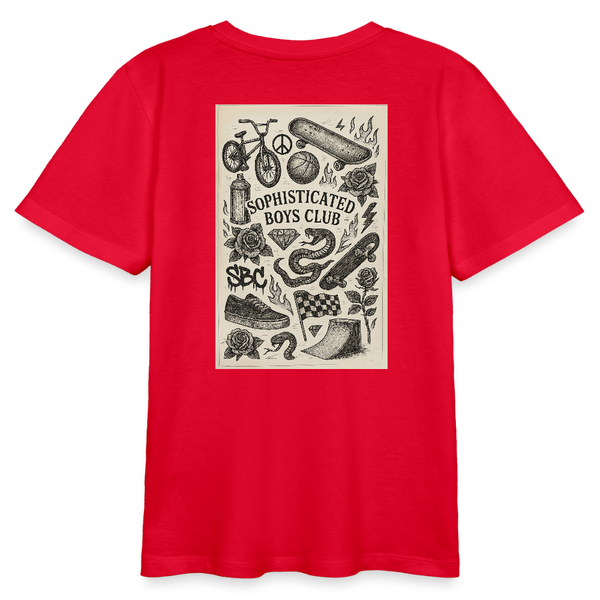 Urban Tattoo Designs Organic T-Shirt – Teen - Rot