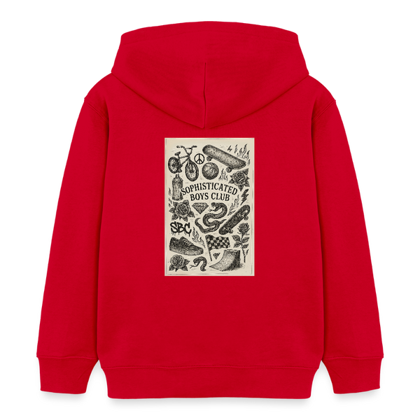 Urban Tattoo Designs Organic Hoodie – Kids - Rot