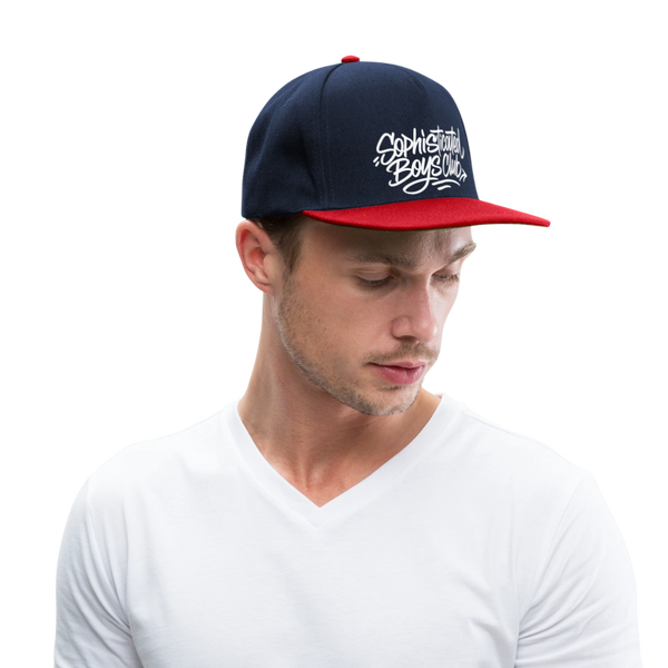 Sophisticated Boys Club Snapback Cap - Navy/Rot