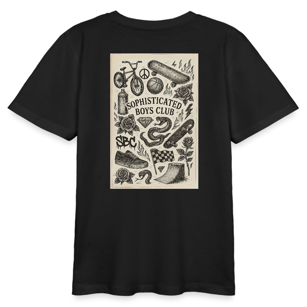 Urban Tattoo Designs Organic T-Shirt – Teen - Schwarz