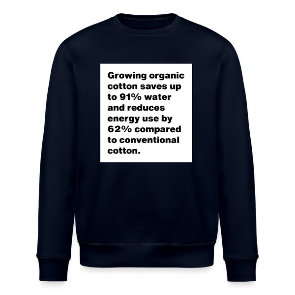 91% Water Organic Sweatshirt – Men - Navy